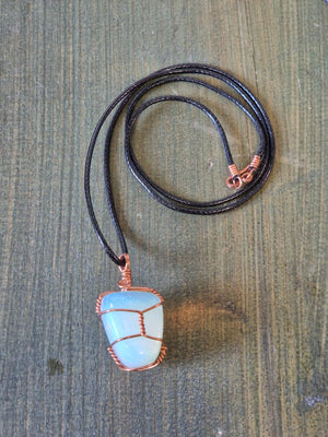 MOON STONE  COPPER PENDANT