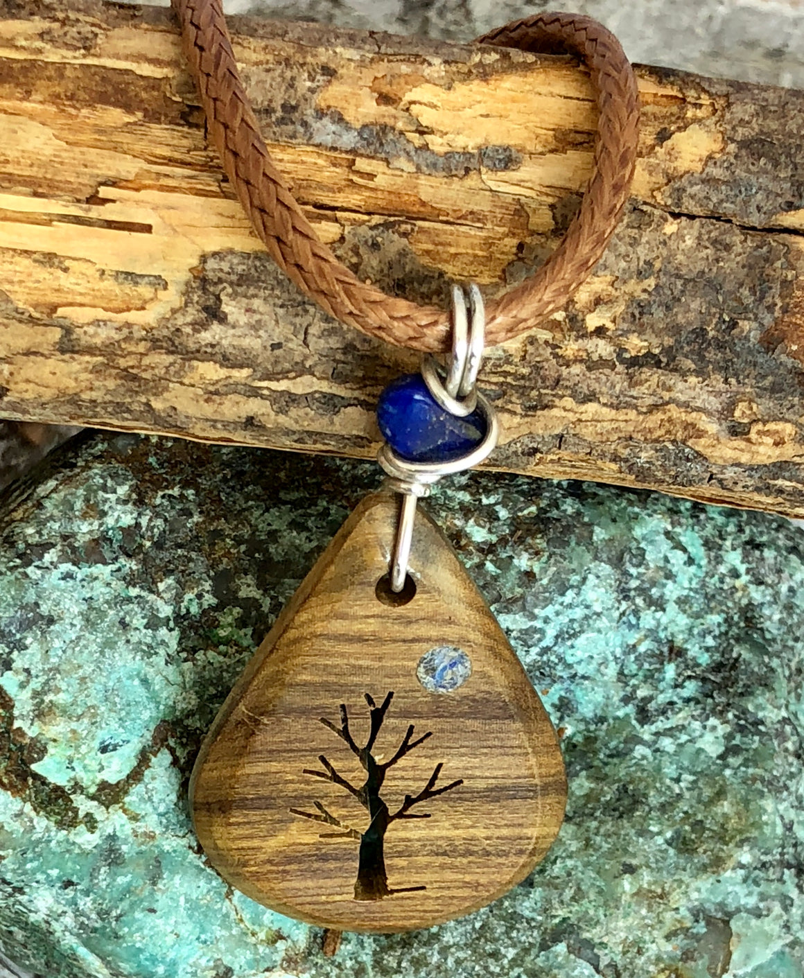 TREE OF LIFE LAPIS LAZULI NECKLACE